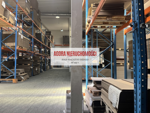 HALA MAGAZYN 800 m2 z regałami Skawina TIR